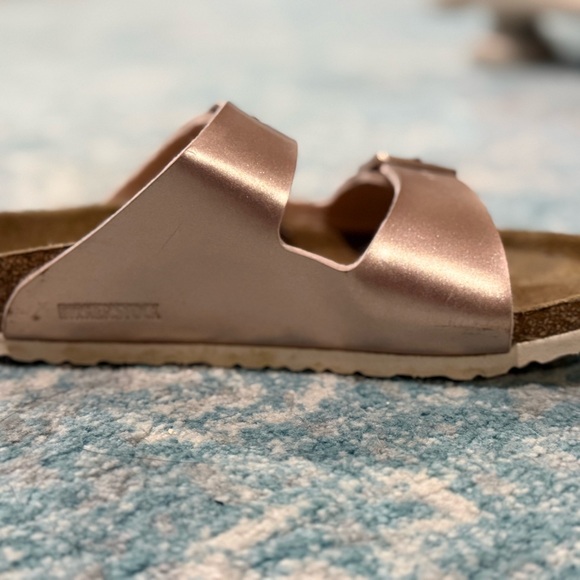 Birkenstock Kids Rose Gold Sandals - Picture 4 of 5